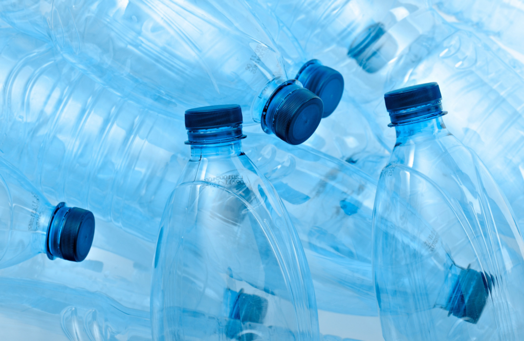 Plastic bottles are the most common ingredient in recycled polyester